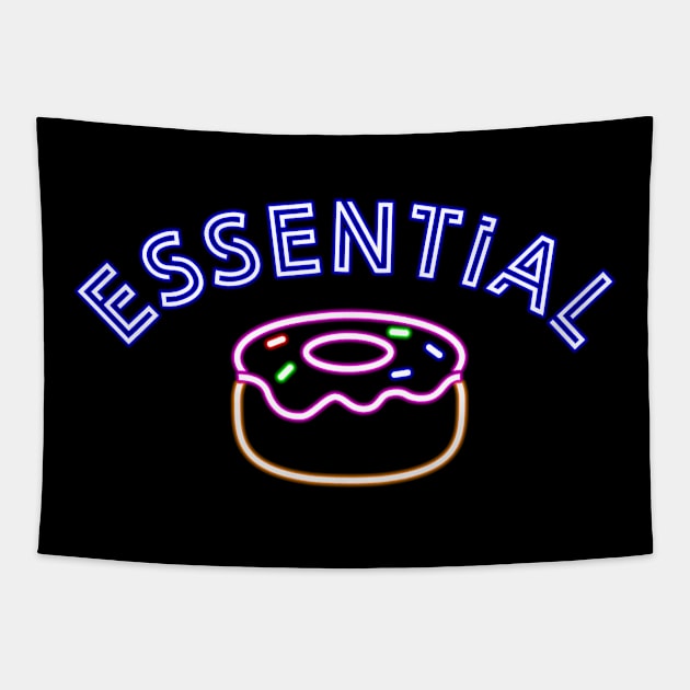 Essential Neon - Donut Tapestry by CCDesign