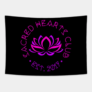 Sacred Hearts Club Circular Logo Tapestry