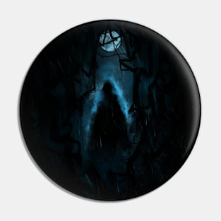 Witch In The Woods - Creepy Horror Pin