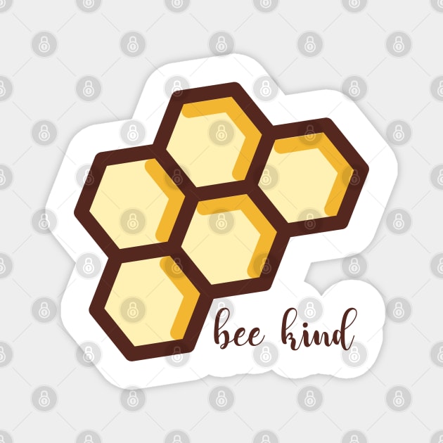Bee Kind Honey Comb Magnet by Arch4Design