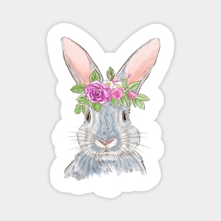 Denizko Art Gray Rabbit Magnet