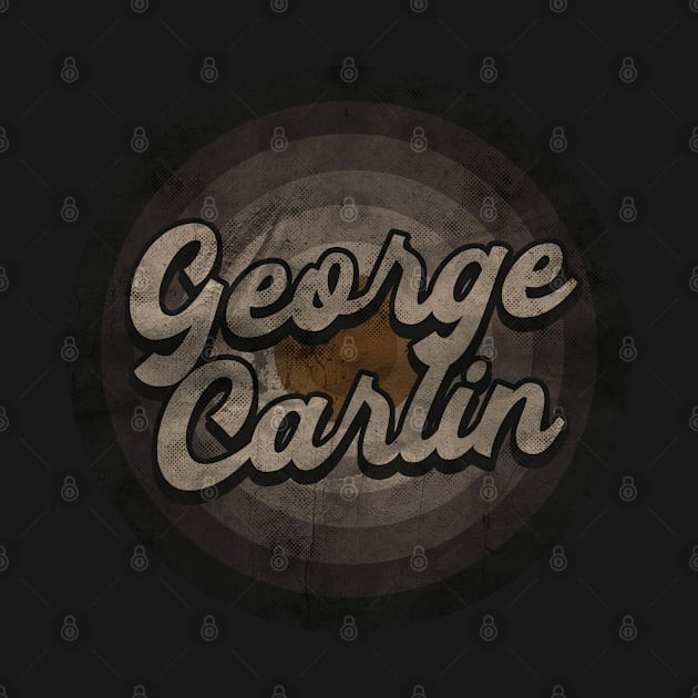 RETRO BLACK WHITE - George Carlin by Yaon