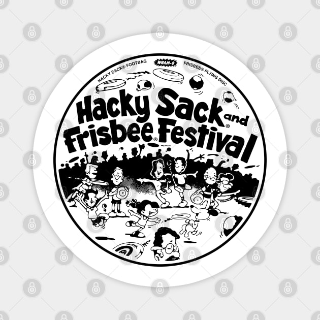 Hacky Sack & Frisbee Festival Magnet by Chewbaccadoll