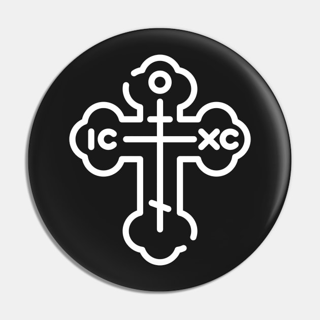 Eastern Orthodox Cross ICXC Pin by thecamphillips