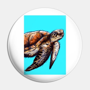 Green Sea Turtle Pin