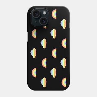 Mini Pastel Rainbows and Gradient Clouds Pattern Phone Case