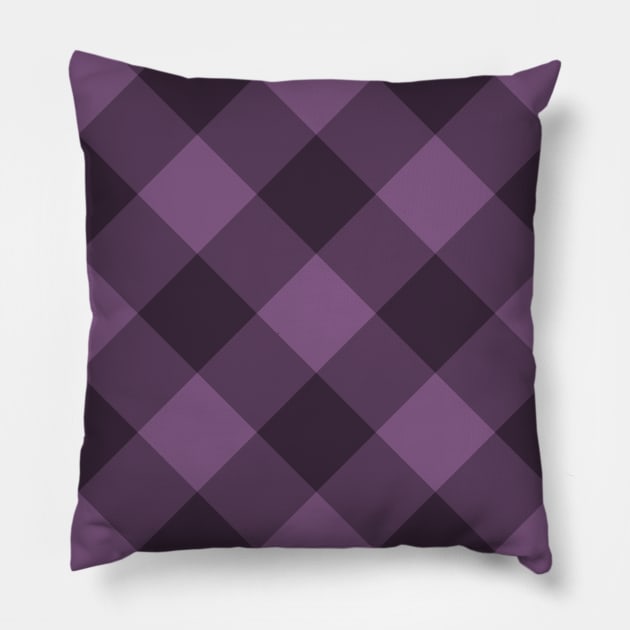 Purple Plaid (V1) Pillow by PlaidDesign