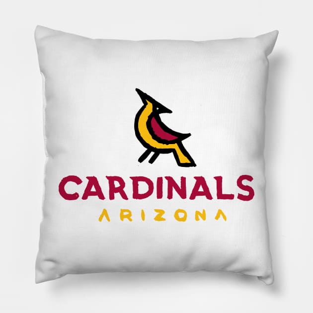 Arizona Cardinaaaals 03 Pillow by Very Simple Graph