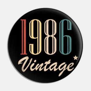 Vintage 1986 Pin