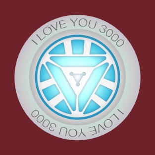 I love you 3000 Arc reactor heart T-Shirt