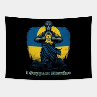 I Support Ukraine Tapestry