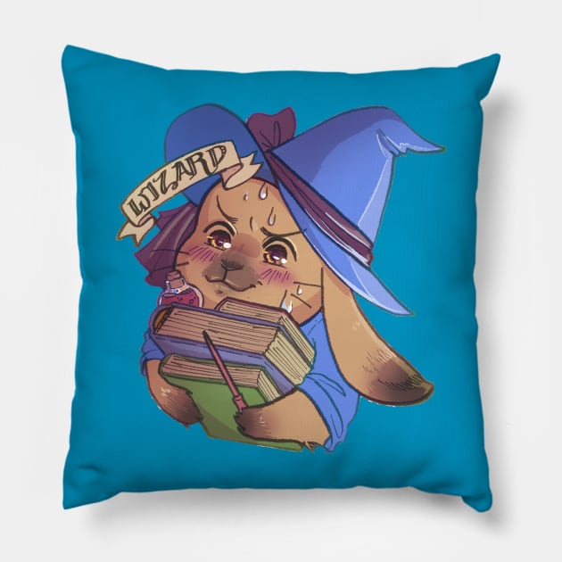 Wizard - TTRPG Buns Series Pillow by ShoonaBee