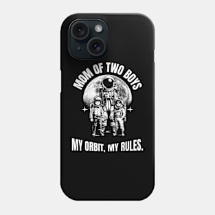 MOM OF TWO BOYS Phone Case