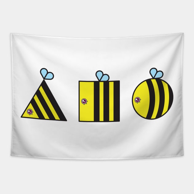 three bees Tapestry by Sobchishin
