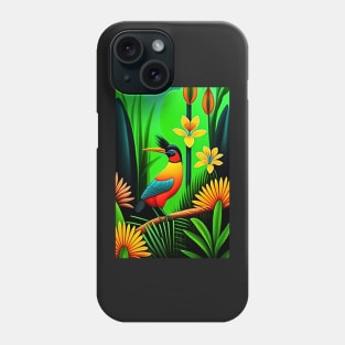 Bird Of Paradise Painting Phone Case