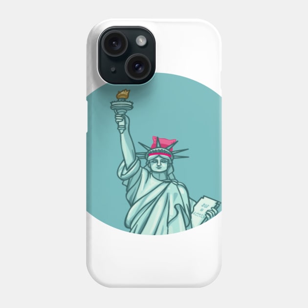 Lady Liberty P Hat Phone Case by bewill12