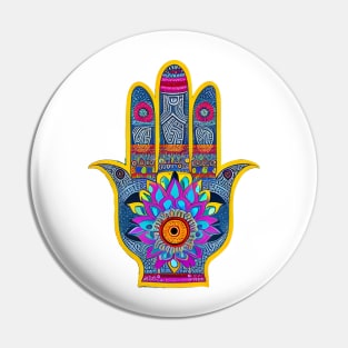 Hamsa Hand Good Luck Symbol Pin