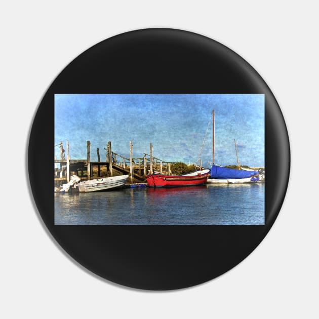 Boats At Their Moorings Pin by IanWL