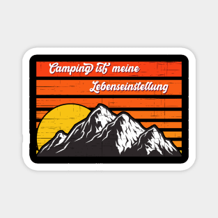 Camping Ist Meine Lebenseinstellung I Camper Sprüche Magnet