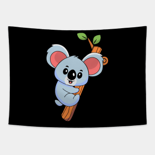 Cute Koala Hugging a tree Tapestry