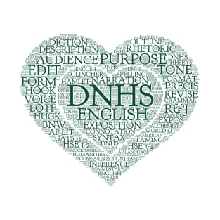 DNHS English - Green Text T-Shirt