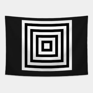 Black and white small squares background Tapestry