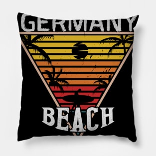 Beach happiness in Germany Pillow