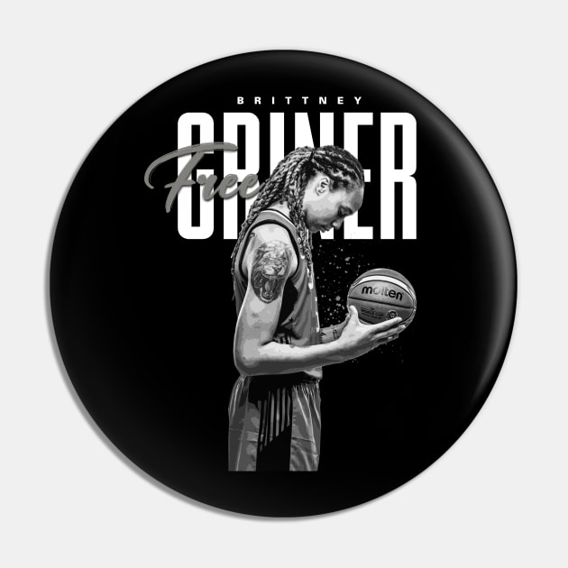 Free Brittney Griner Pin by Juantamad