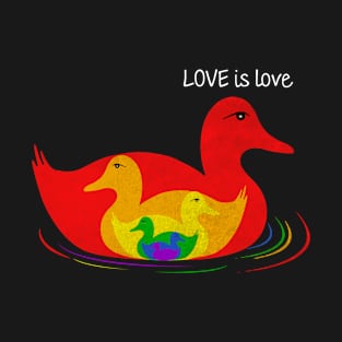 Love Duck Rainbow T-Shirt