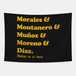 camiseta de barcelona 2022, Idolos en el Idolo, Morales Montaner Munoz Moreno Diaz, Barcelona sporting Club Guayaquil Campeon del Futbol Ecuatoriano Tapestry