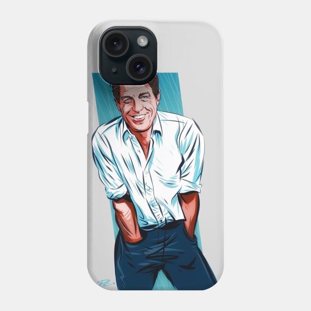 Hugh Grant - An illustration by Paul Cemmick Phone Case by PLAYDIGITAL2020