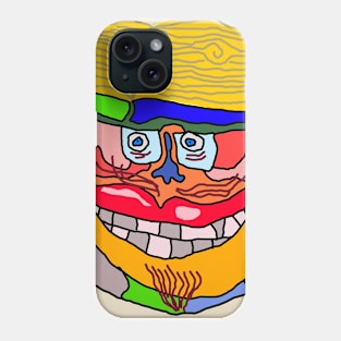 Funny colorful cute face Phone Case