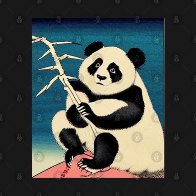 vintage ukiyo-e panda paintings by rock-052@hotmail.com