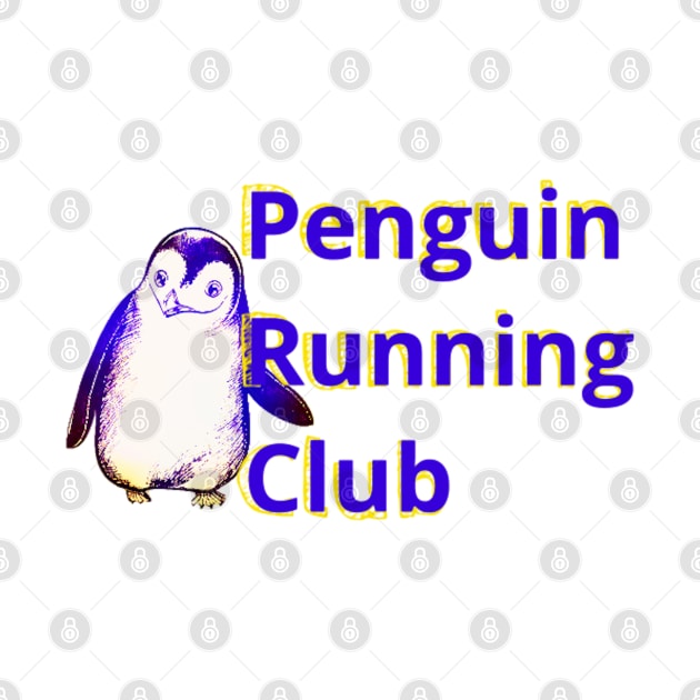 Penguin Running. Club by L'Appel du Vide Designs by Danielle Canonico