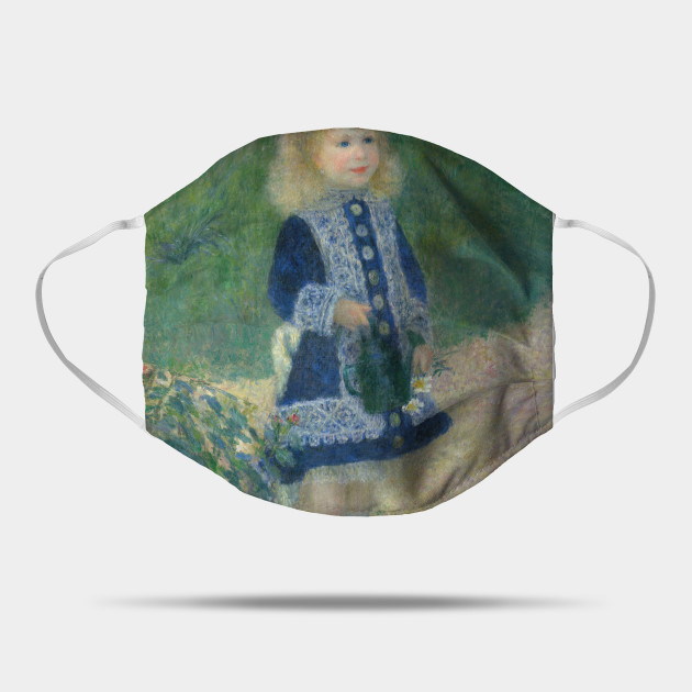 Auguste Renoir A Girl With A Watering Can 1876 Painting Watering Mask Teepublic