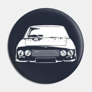 Jensen Interceptor 1960s British classic car monoblock white Pin