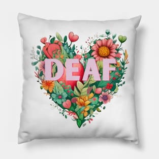 Deaf - pink Pillow