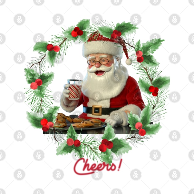 Cheers with Santa Claus! by TeeandecorAuthentic