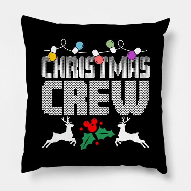 Christmas Crew Lights Pillow by Chiko&Molly