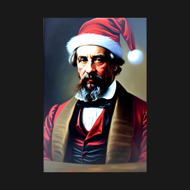 Santa Charles Dickens (Celebrity Christmas) by robsteadman
