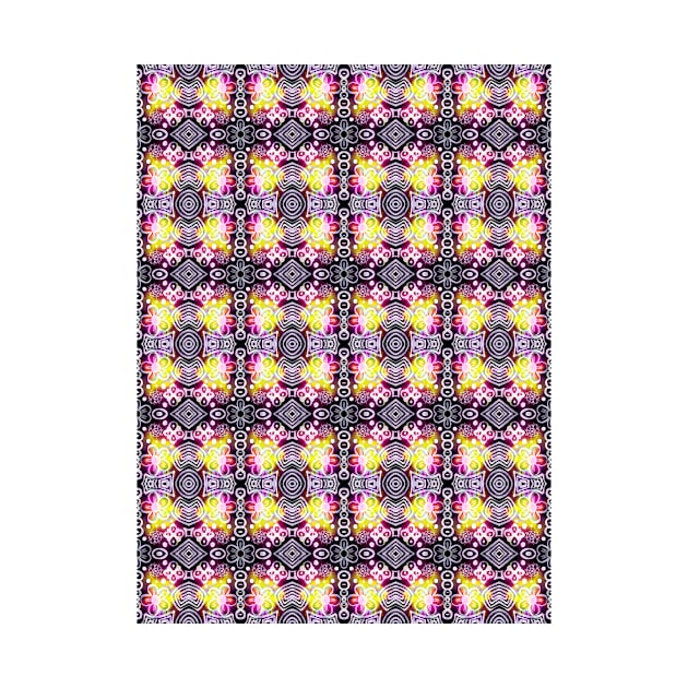 Bright Primitive Abstract Pattern by ZeichenbloQ