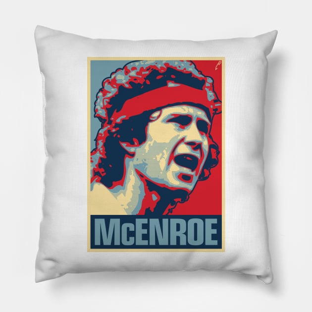 McEnroe Pillow by DAFTFISH