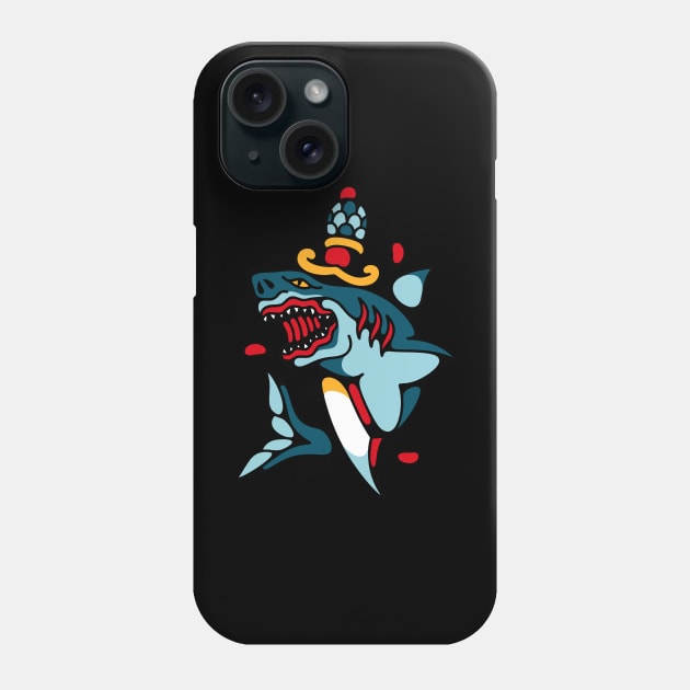 Shark dagger Phone Case by Bojes Art