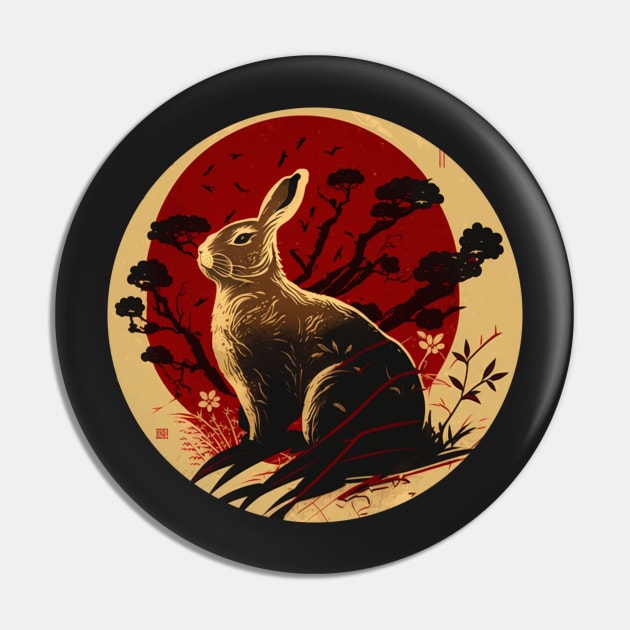 Year of the Rabbit - Sitting Pretty Pin by BeachBumPics