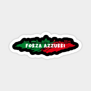 Italy soccer jersey italy football forza azzurri forza italia Magnet