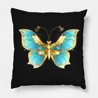 Mechanical Butterfly ( Steampunk butterfly ) Pillow