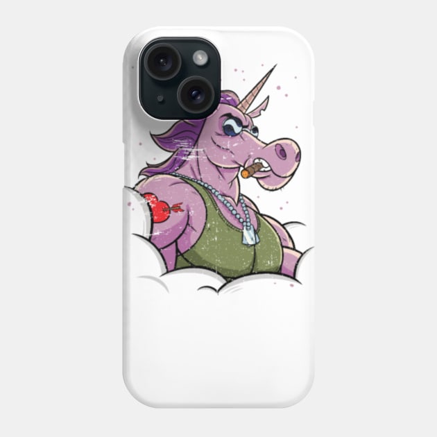 Cute Enough For You Tough Unicorn With Muscles- Phone Case by Nulian Sanchez