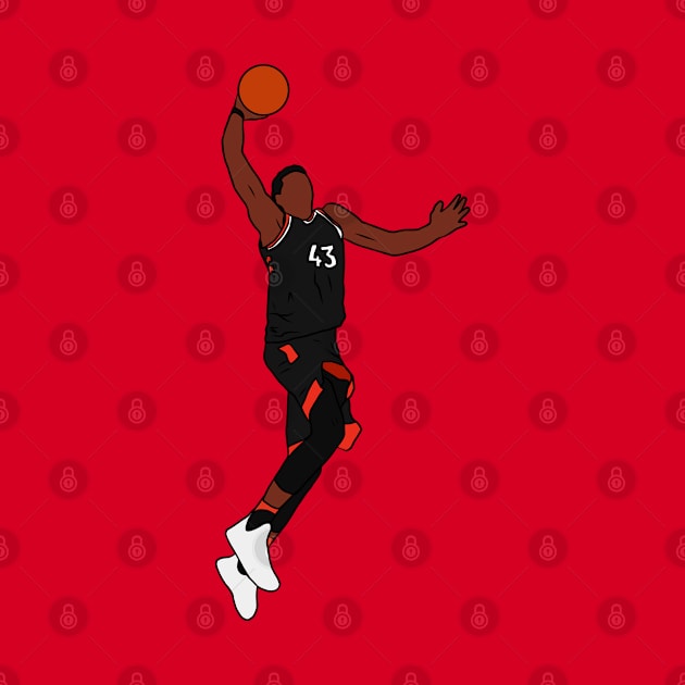 Pascal Siakam Dunk by rattraptees