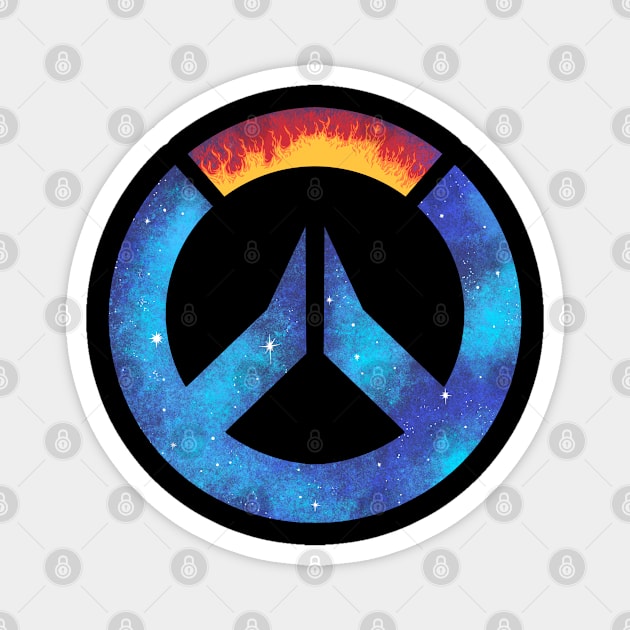 Overwatch Galaxy Silhouette Magnet by thelazyshibaai