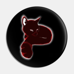 Colorful Animals - Red Cat Pin